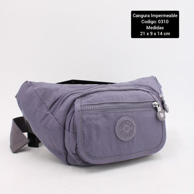 Cangurera impermeable espaciosa de 5 compartimientos