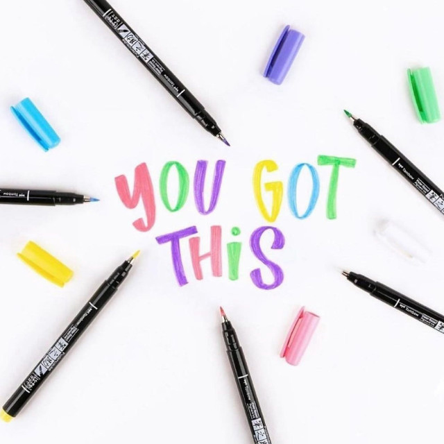 Tombow fudenosuke pastel