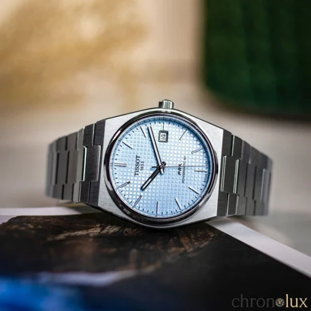TISSOT PRX POWERMATIC 40MM - CELESTE