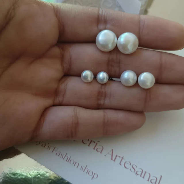 Aretes de perlas cultivadas 