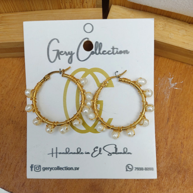Argollas de Perlas 
