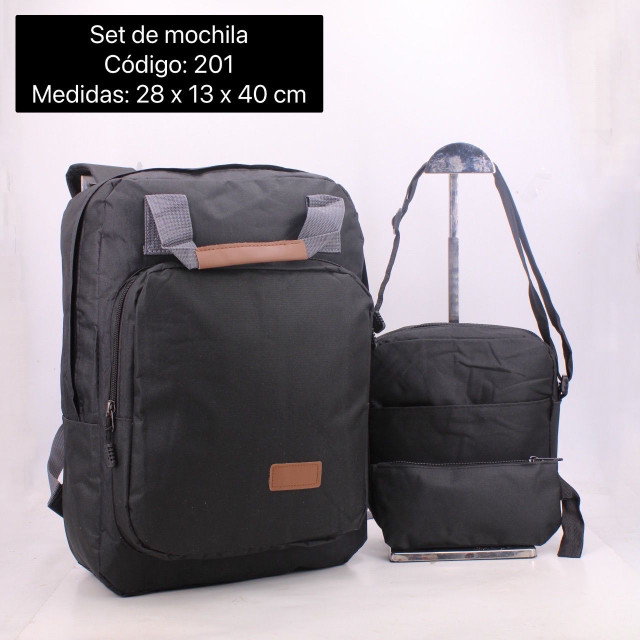 Conjunto de mochila para hombre