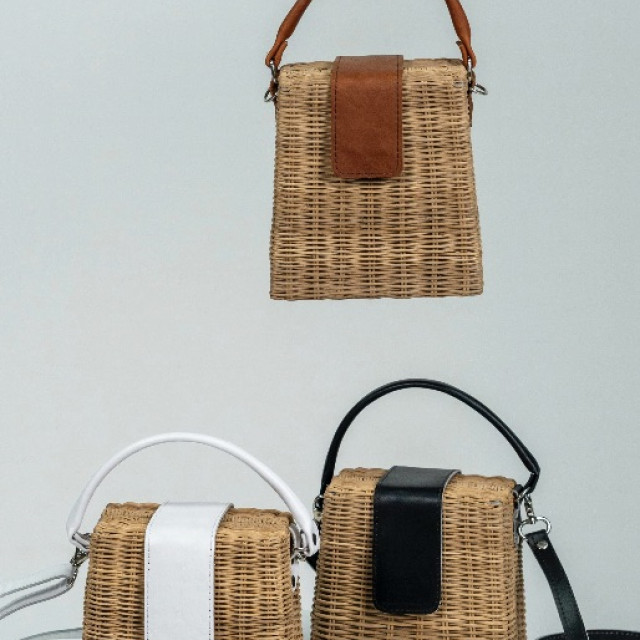 Cartera Box de Mimbre Artesanal
