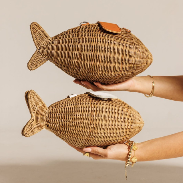 Bolso Pez Artesanal de Mimbre
