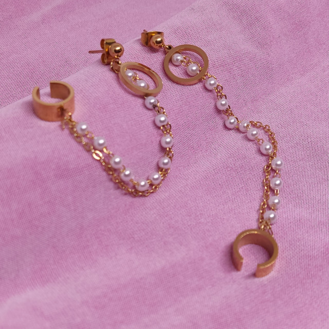 Arete circulo con earcuff