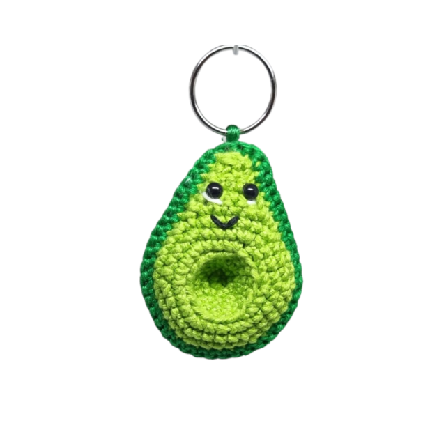 Llavero aguacate con y sin semilla 