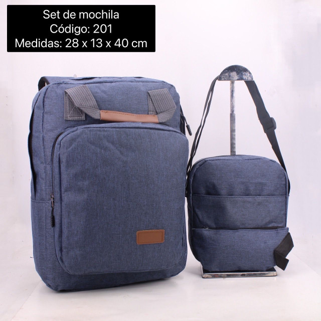Conjunto de mochila para hombre