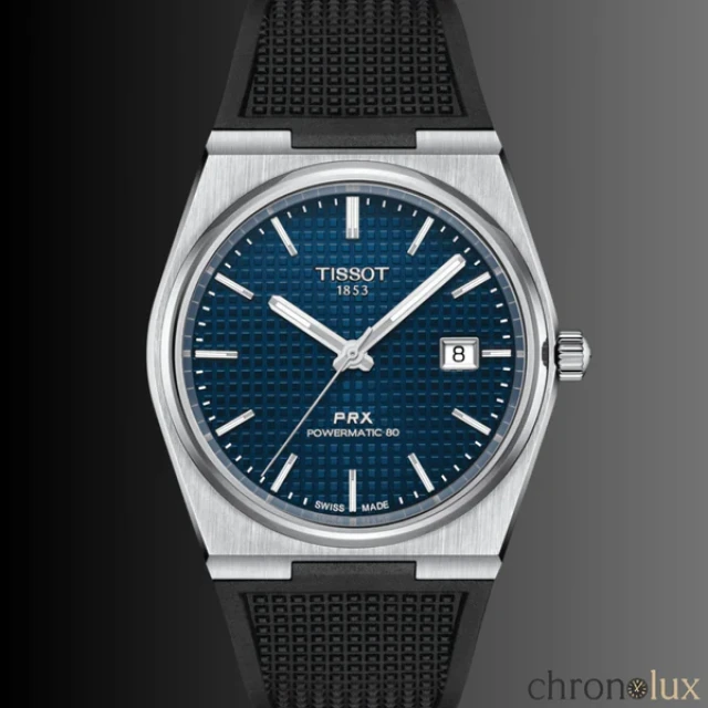 TISSOT PRX POWERMATIC SILICONA 40MM - AZUL