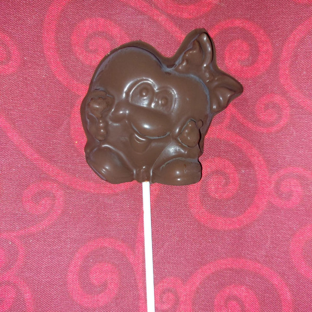 Pareja de corazones en paleta 