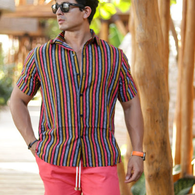 Casual rayas Talla desde S hasta XXL