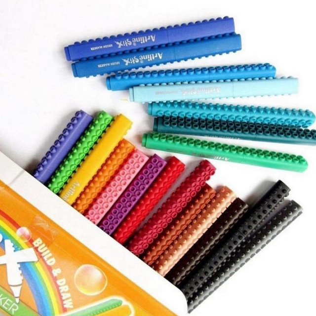Artline stix brush markers