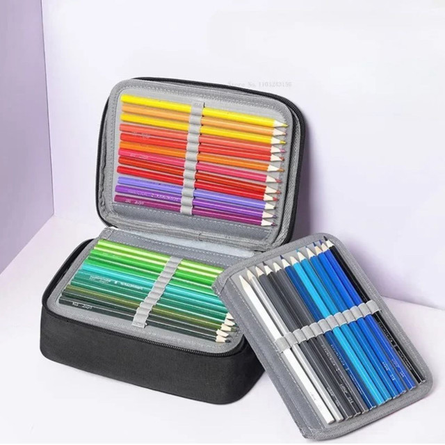 Soucolor - Estuche para lápices y bolígrafos de gran capacidad