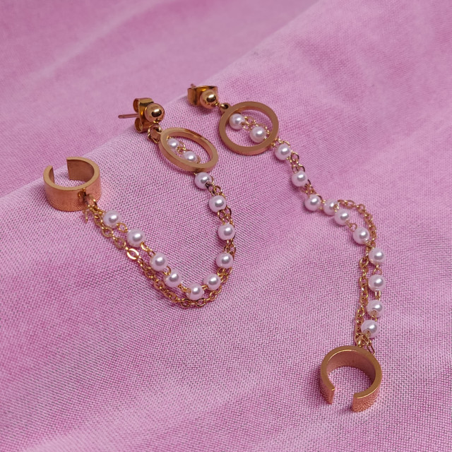 Arete circulo con earcuff