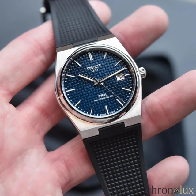 TISSOT PRX POWERMATIC SILICONA 40MM - AZUL