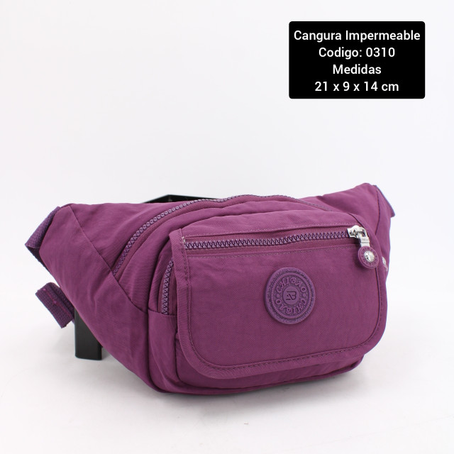 Cangurera impermeable espaciosa de 5 compartimientos