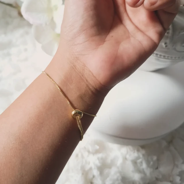 Pulsera de perlas cultivadas ajustable 